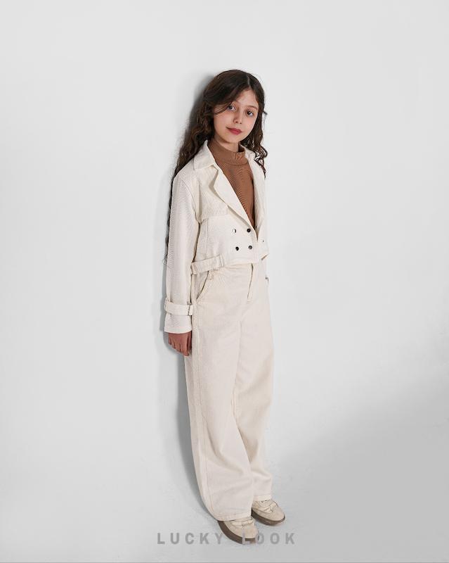 ست کت و شلوار کراپ لاکی لوک