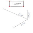 چمدان کرم و کرم خالخالی ، آبی چهارخونه