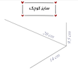 چمدون آبی پاستلی داخل خالخالی آبی