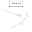 چمدون آبی پاستلی داخل خالخالی آبی