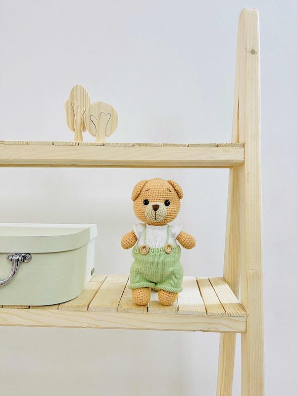 عروسک بافت تدی سبز