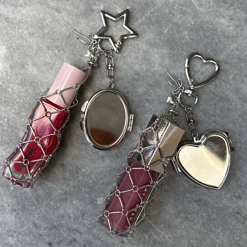 آویز کیف/چارم بگ لیپ گلاس🎀💄
