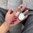 آویز کیف/چارم بگ لیپ گلاس🎀💄