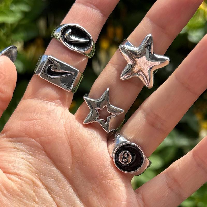 انگشتر پینترستی⭐️🖤📎