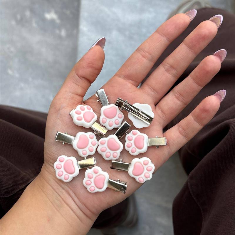 گیره مو پینترستی پنجه گربه🐾🩷