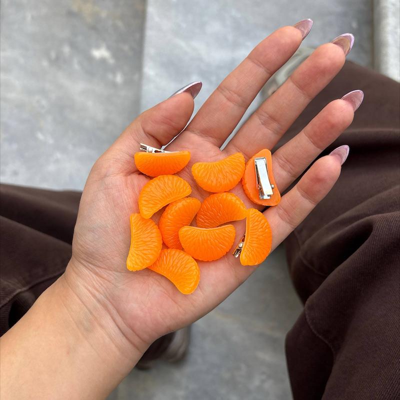گیره مو پینترستی نارنگی🍊🧡