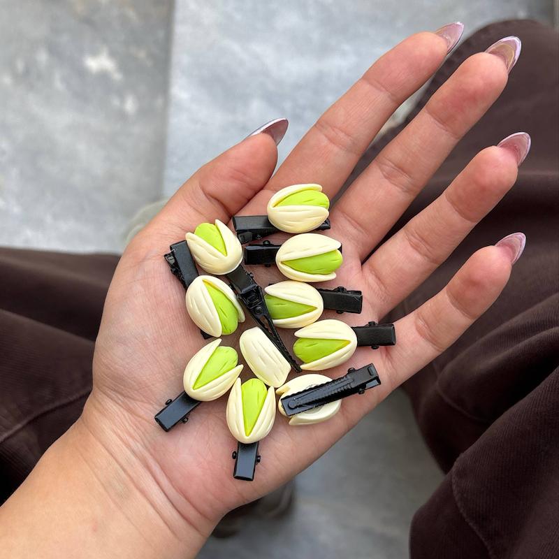 گیره مو پینترستی پسته💚