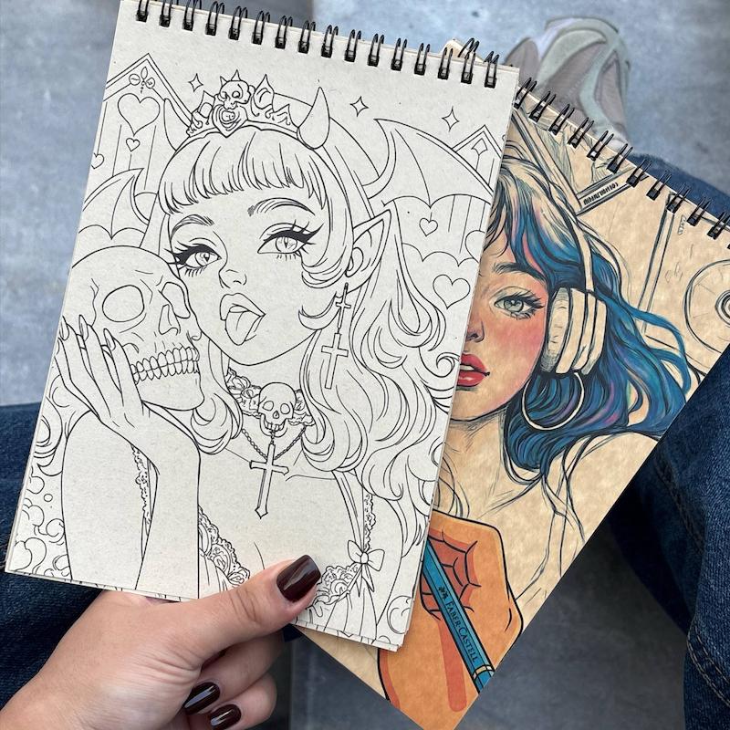 دفتر رنگ آمیزی پینترستی🎨✨