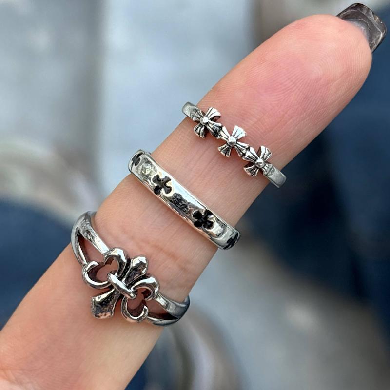 پک انگشتر کروم هارتز🖤🗝️