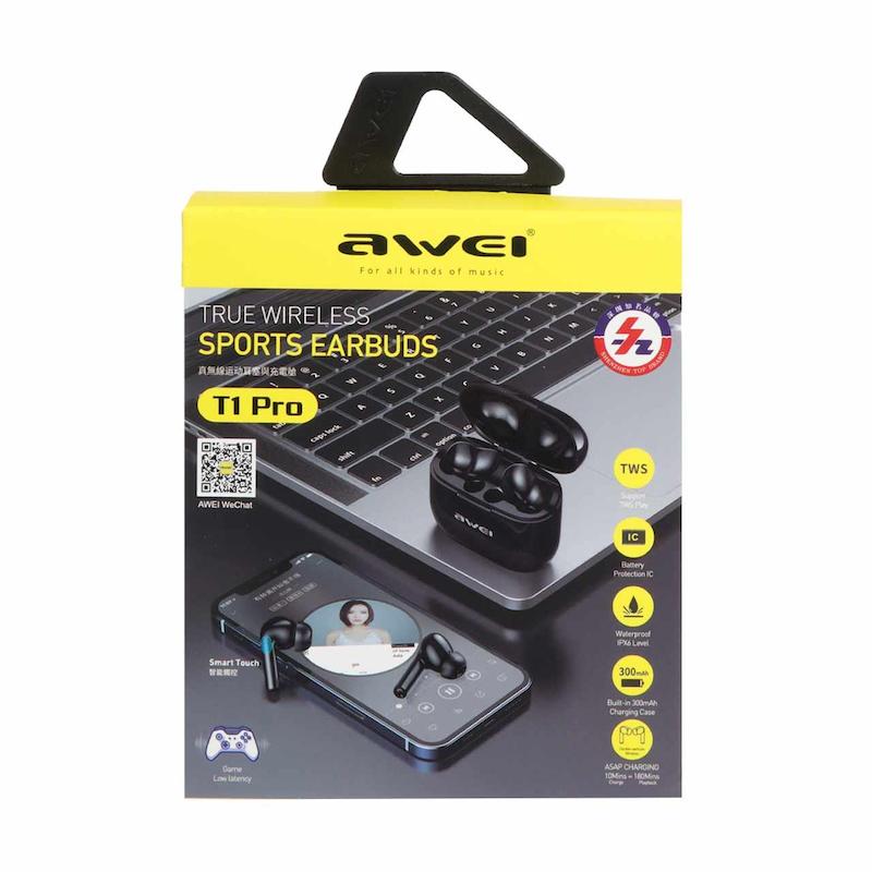 ایرفون بی سیم awei مدل T1 Pro - مشکی - RYL