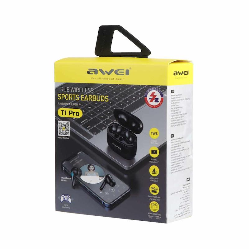 ایرفون بی سیم awei مدل T1 Pro - مشکی - RYL