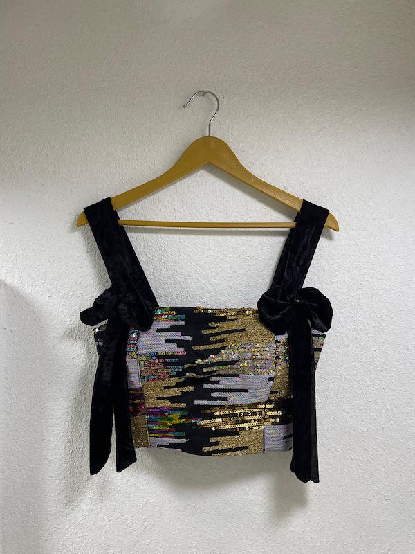 کراپ پولک و مخمل