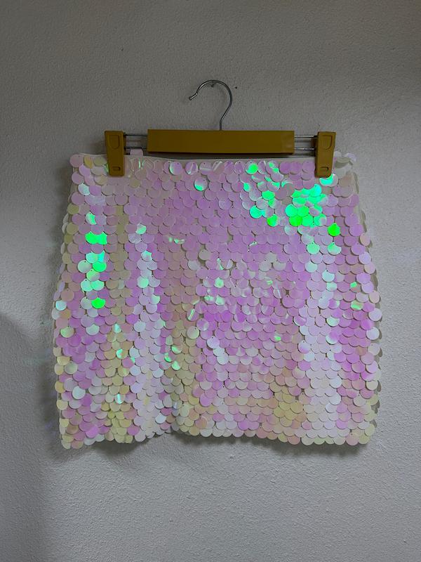 دامن کوتاه پولکی زنانه