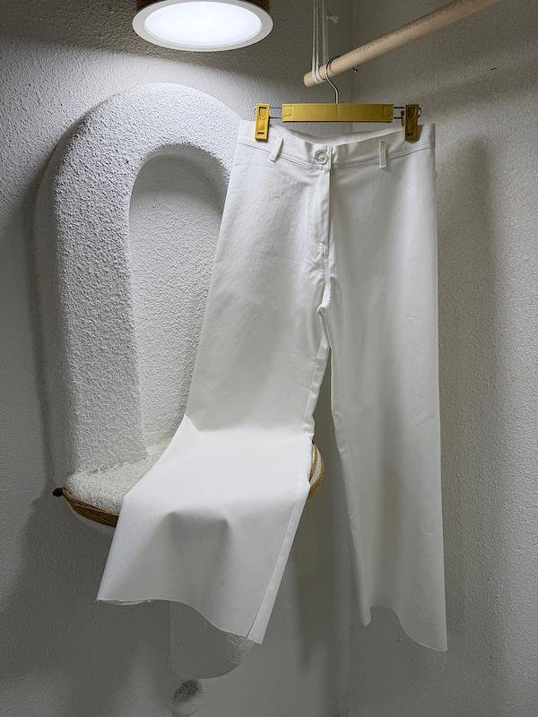 شلوار جین سفید گشاد