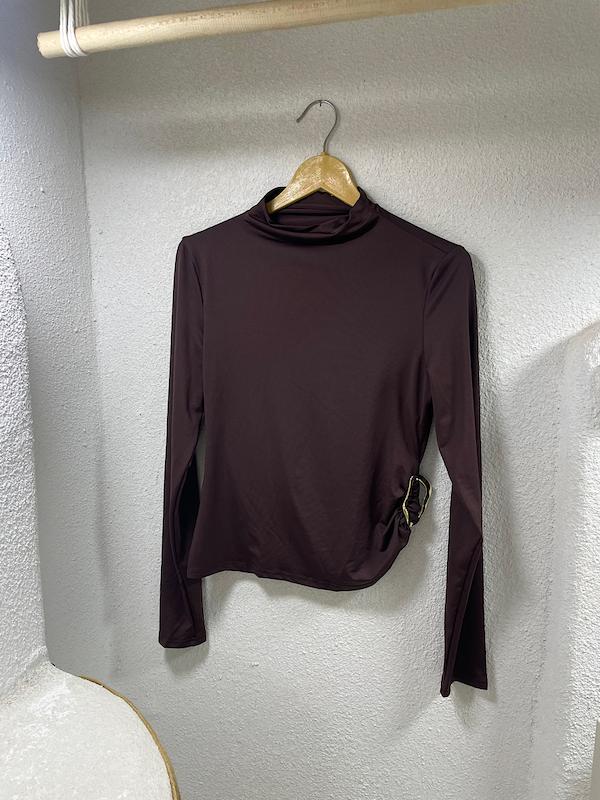 بولیز یقه اسکی یراق طلایی