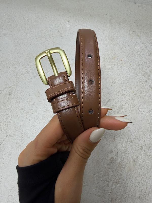 کمر بند نازک مشکی و قهوه ای 