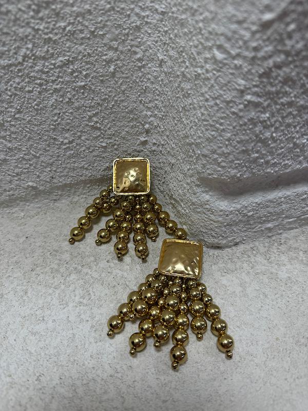 گوشواره مربع مرواریدی 