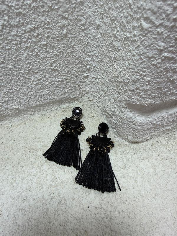 کوشواره آویز مشکی 