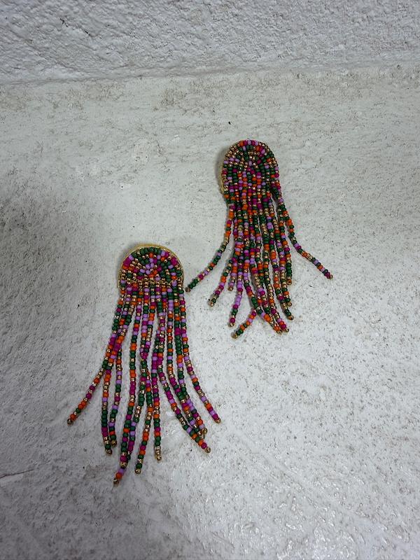 گوشواره مونجوقی هفت رنگ 