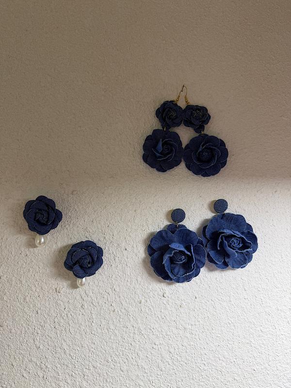 گوشواره گل جین 