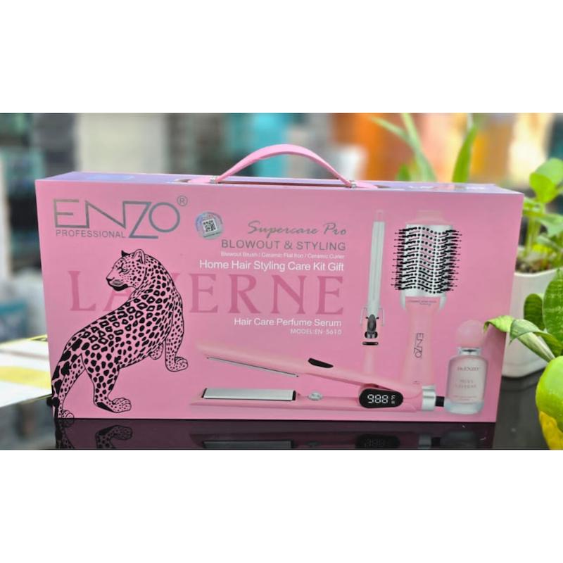 ست سشوار چرخشی اتو مو بابلیس حرفه ای انزو مدل5610  ست 3 کاره انزو 