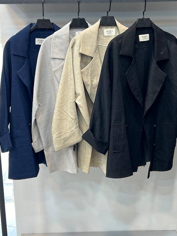 کت ۴ دکمه لینن