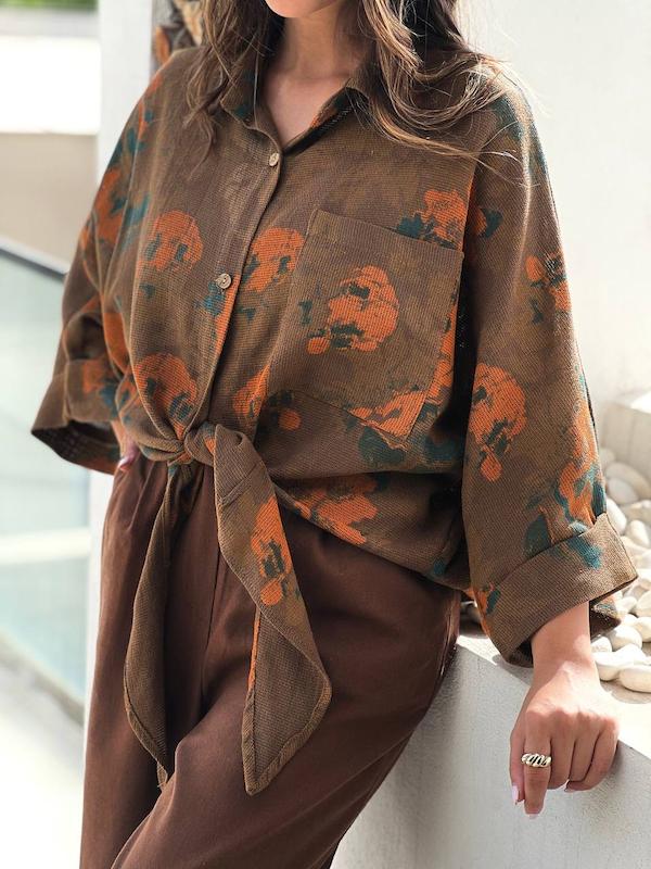 شومیز جلو گره