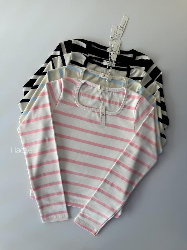 بلیز یقه خشتی راه راه