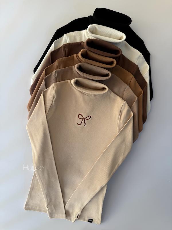 بلیز یقه اسکی پاپیونی