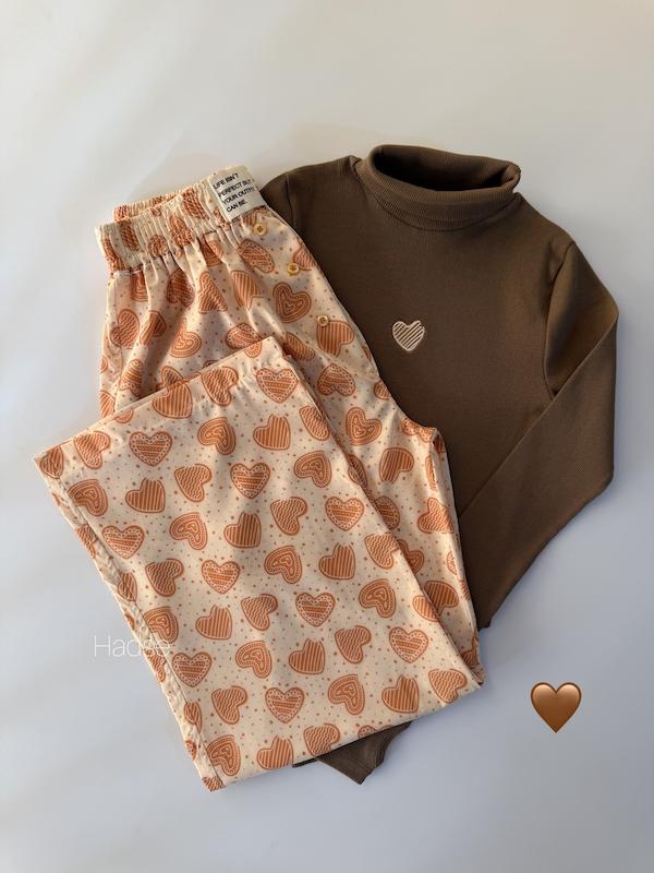 ست یقه اسکی آستین بلند و شلوار