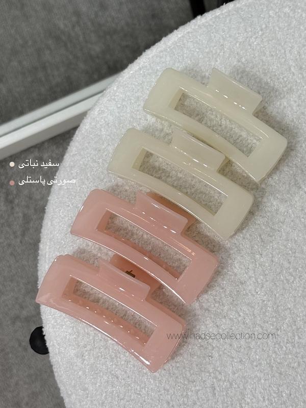 کلیپس گیسو شفافِ براق - 10cm
