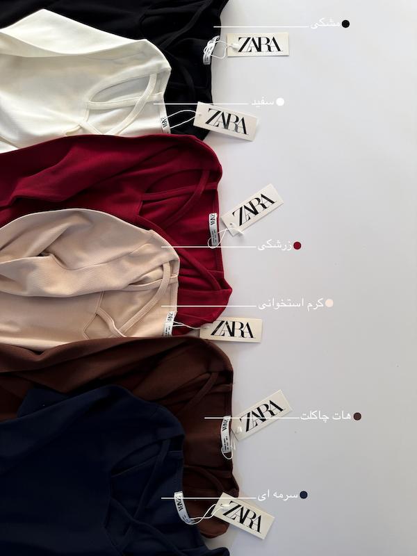 بلیز یقه ضربدری zara