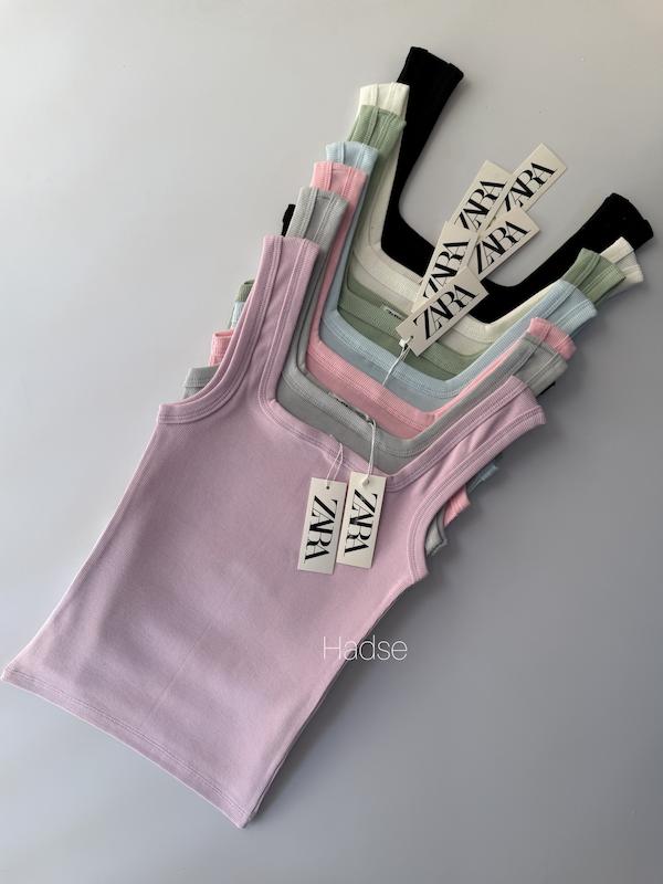 تاپ یقه خشتی Zara