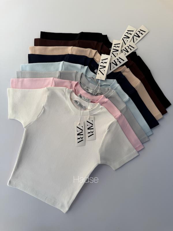 کراپ تیشرت zara