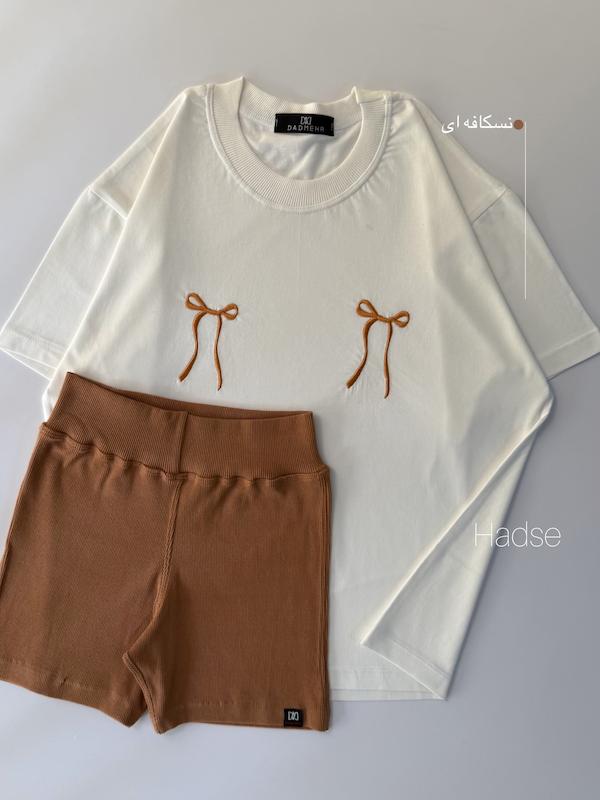 ست بایکر و تیشرت 