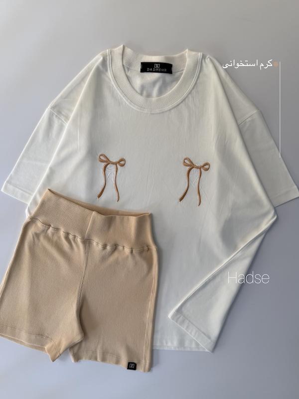 ست بایکر و تیشرت 