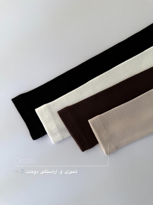 بلیز یقه گرد بغل چاکدار 