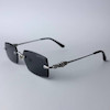 عینک chrome hearts کروم هارتز یونیسکس با فریم استات و قسمت فلزی سیلور و شیشه UV400