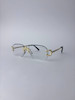 عینک Cartier Frameless سه صلیب با فریم استات و فلز سیلور و شیشه فتوکرومیک UV400