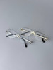 عینک Cartier Frameless سه صلیب با فریم استات و فلز سیلور و شیشه فتوکرومیک UV400