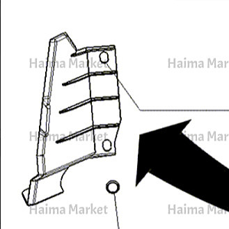 پایه نگهدارنده پشت جلو پنجره هایما 8S