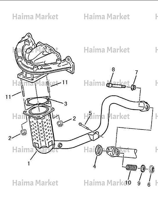 واشر چهار گوش  کاتالیزر H30