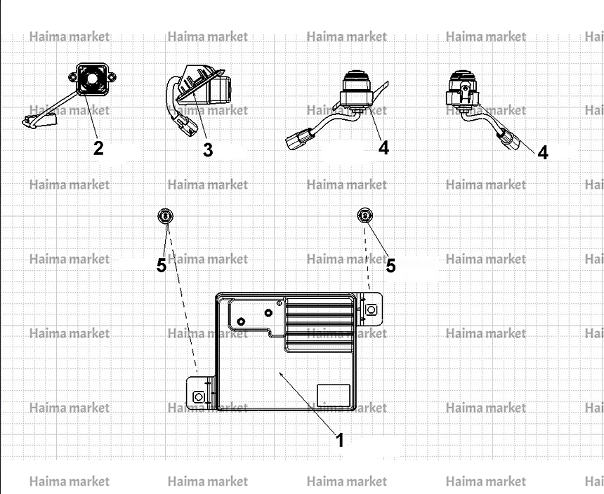 کنترل یونیت دوربین 360 هایما S5