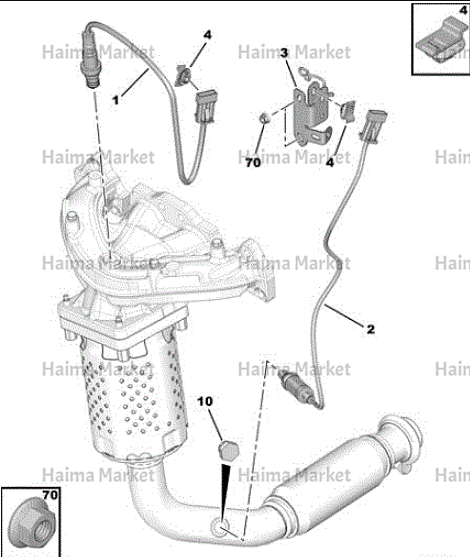 سنسور اکسیژن بالایی تارا H30 بوش