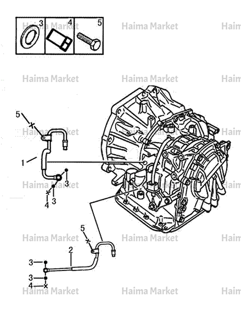 شيلنگ خنک کن رادیاتور گیربکس H30 شرکتی