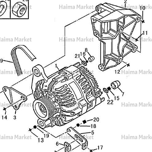 پایه دینام H30