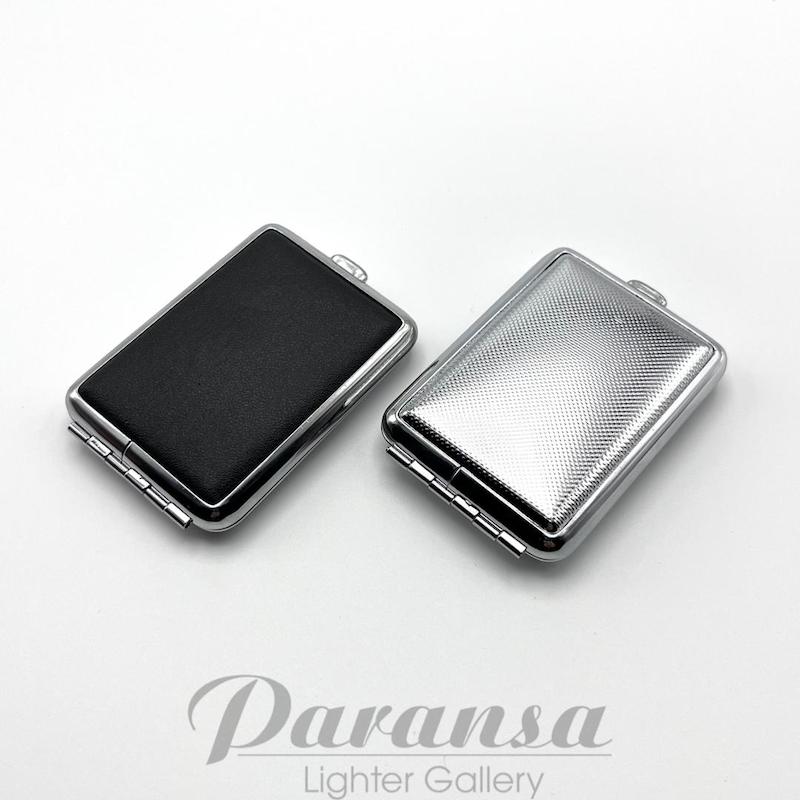 جاکبریتی آنتیک Team Pistol مدل فلزی نقره‌ای و چرمی مشکی با طراحی خاص کلاسیک