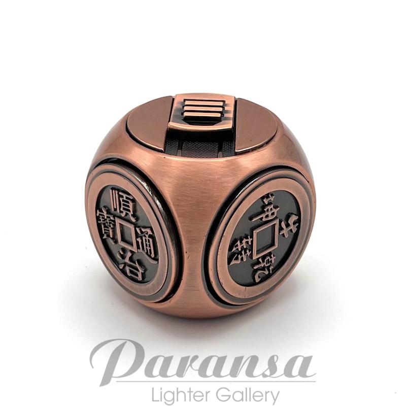 فندک اتمی رومیزی طرح تاس برند لایتر با شعله تورچ ضد باد