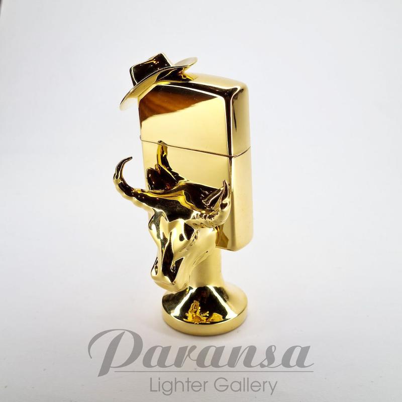 فندک زیپو کاستوم مدل گاوچران طلایی (Zippo Taurus Cowboy)