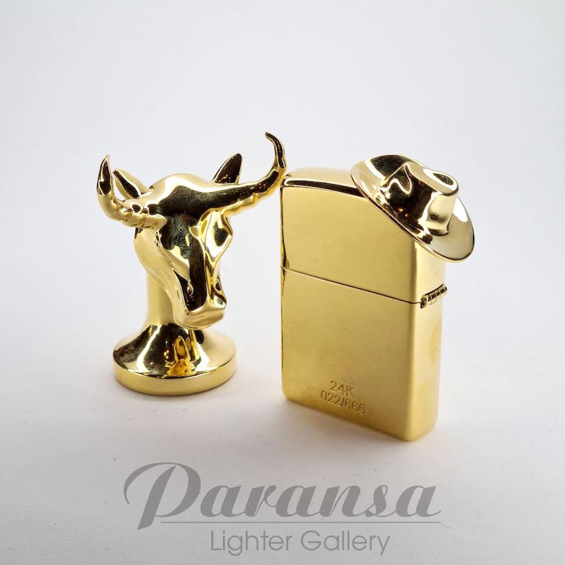 فندک زیپو کاستوم مدل گاوچران طلایی (Zippo Taurus Cowboy)